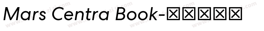 Mars Centra Book字体转换